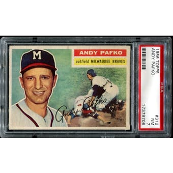1956 Topps Baseball #312 Andy Pafko PSA 7 (NM) *9706