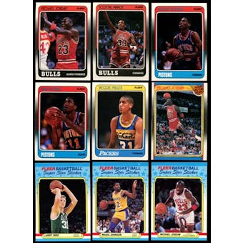 1988/89 Fleer Basketball Complete Set w/Stickers (NM-MT)