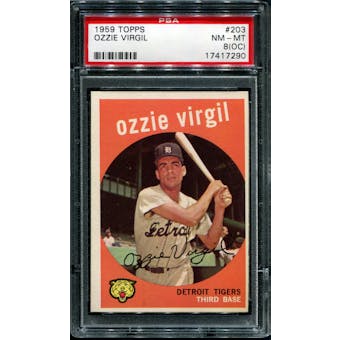 1959 Topps Baseball #203 Ozzie Virgil PSA 8 (NM-MT) (OC) *7290