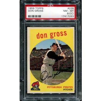 1959 Topps Baseball #228 Don Gross PSA 8 (NM-MT) (OC) *7293
