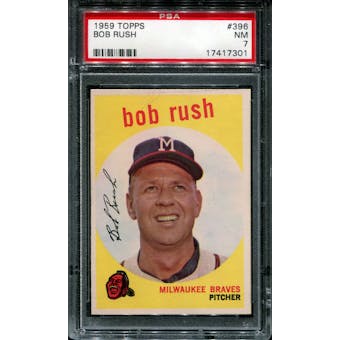 1959 Topps Baseball #396 Bob Rush PSA 7 (NM) *7301