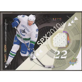 2010/11 Upper Deck SPx Spectrum #97 Daniel Sedin Jersey 4/25