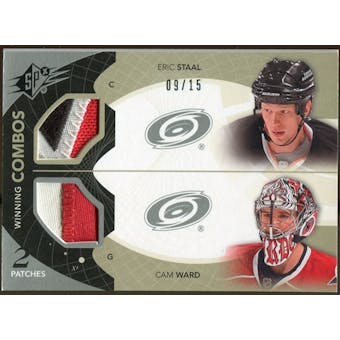 2010/11 Upper Deck SPx Winning Combos Patches #WCSW Eric Staal Cam Ward 9/15