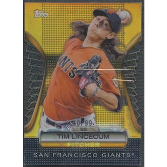 2012 Topps #GMDC82 Tim Lincecum Golden Moments Die Cuts Gold #50/99