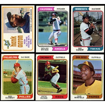 1974 Topps Baseball Complete Base & Traded Set (NM-MT)