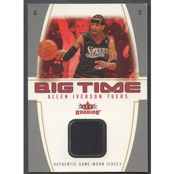 2004/05 Fleer Genuine #AI Allen Iverson Big Time Game Used Jersey #03/49