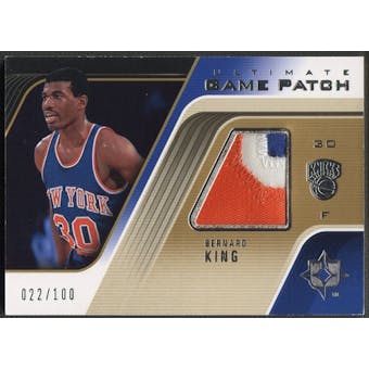 2004/05 Ultimate Collection #BK Bernard King Game Patch #022/100