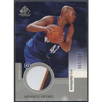 2004/05 SP Game Used #JS Jerry Stackhouse Authentic Patch #052/100