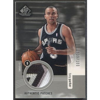 2004/05 SP Game Used #TP Tony Parker Authentic Patch #039/100