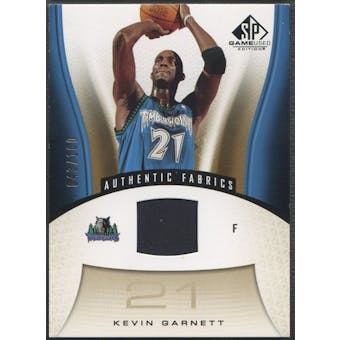 2006/07 SP Game Used #155 Kevin Garnett Gold Jersey #043/100