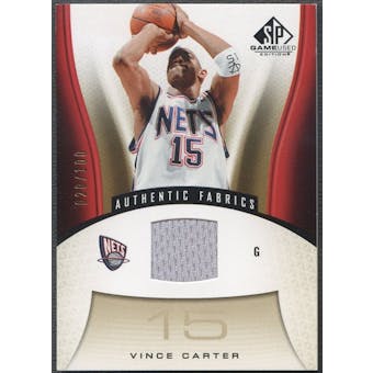 2006/07 SP Game Used #158 Vince Carter Gold Jersey #020/100