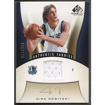 2006/07 SP Game Used #119 Dirk Nowitzki Gold Jersey #088/100