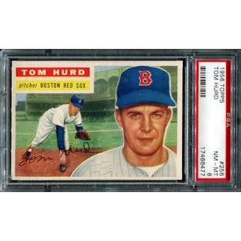1956 Topps Baseball #256 Tom Hurd PSA 8 (NM-MT) *6477