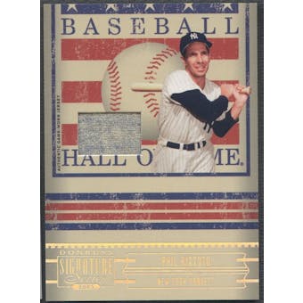 2005 Donruss Signature #11 Phil Rizzuto Hall of Fame Material Jersey