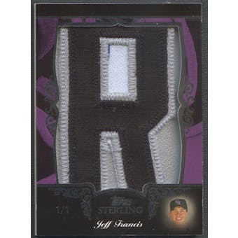 2007 Topps Sterling Jeff Francis Letter "R" Patch #1/1