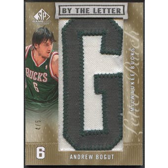 2007/08 SP Game Used #BLAB Andrew Bogut By the Letter "G" Patch #4/5