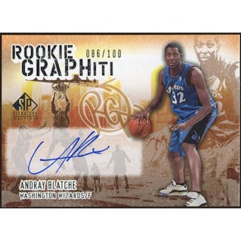 2005/06 Upper Deck SP Signature Edition Rookie GRAPHiti #AB Andray Blatche Autograph /100