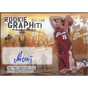2005/06 Upper Deck SP Signature Edition Rookie GRAPHiti #DL David Lee Autograph /100