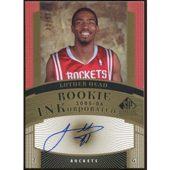 2005/06 Upper Deck SP Signature Edition Rookies INKorporated #LH Luther Head Autograph /50