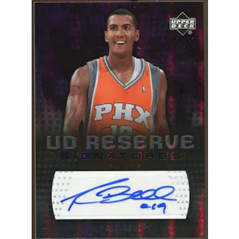 2006/07 Upper Deck UD Reserve Signatures #BE Raja Bell Autograph
