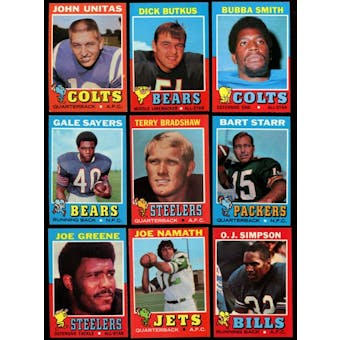 1971 Topps Football Complete Set (NM-MT)
