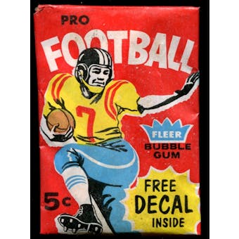 1960 Fleer Football 5 Cent Wax Pack