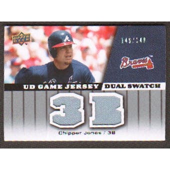 2009 Upper Deck UD Game Jersey Dual #GJCJ Chipper Jones /149