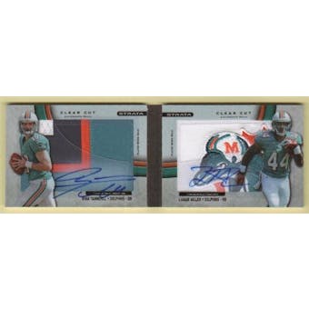 2012 Topps Strata Rookie BOOKLET 1/1 Ryan Tannehill / Miller Book Clear Cut Auto Dolphin
