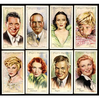 1934 Player's Cigarettes Film Stars Second Series Complete Set