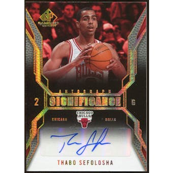 2007/08 Upper Deck SP Game Used SIGnificance #SITS Thabo Sefolosha Autograph