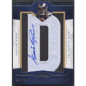 2012 Panini Prominence #245 Isaiah Pead Rookie Letter "D" Patch Auto #114/140