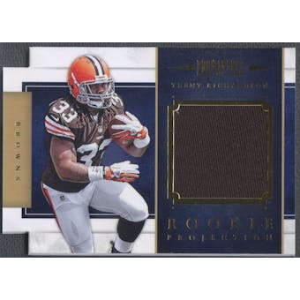 2012 Panini Prominence #11 Trent Richardson Rookie Projection Materials Jersey #098/299
