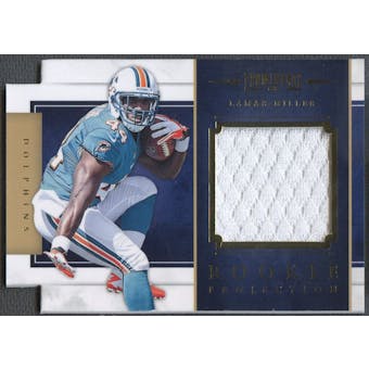 2012 Panini Prominence #13 Lamar Miller Rookie Projection Materials Jersey #232/299