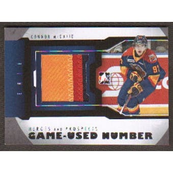 2012/13 ITG Heroes & Prospects Connor McDavid Game Used Number 3 color Patch /6
