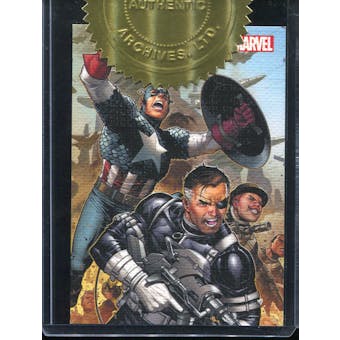 2013 Rittenhouse Marvel Greatest Battles Secret Warriors Case Toppers #CT1 Captain America and Nick Fury