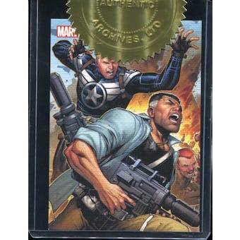 2013 Rittenhouse Marvel Greatest Battles Secret Warriors Case Toppers #CT2 Captain America and Nick Fury