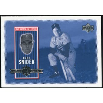 2000 Upper Deck Brooklyn Dodgers Master Collection #BD2 Duke Snider /250