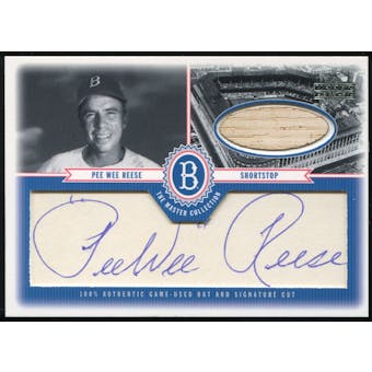 2000 Upper Deck Brooklyn Dodgers Master Collection Mystery Pack #PW-BC1 Pee Wee Reese Bat Cut Auto 5/8