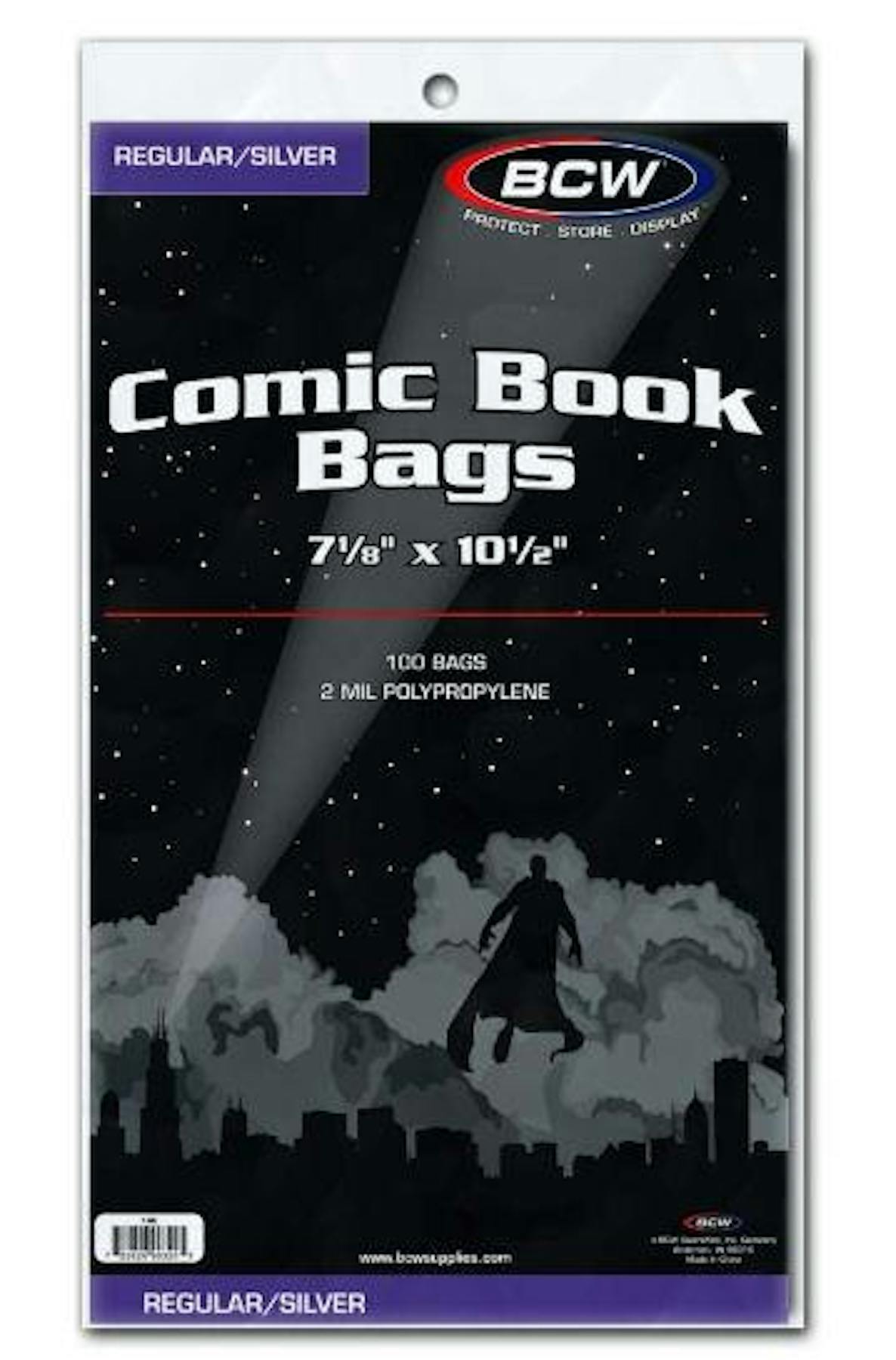 BCW Silver Age Comic Book Bags 100ct