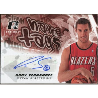 2008/09 Upper Deck Radiance Name Tag Autographs #NTRF Rudy Fernandez