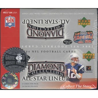 2004 Upper Deck Diamond Collection All-Star Lineup Football 24 Pack Box