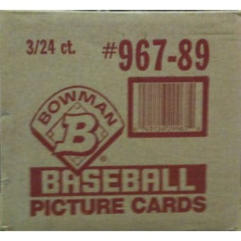 1989 Bowman Baseball Rack 3-Box Case
