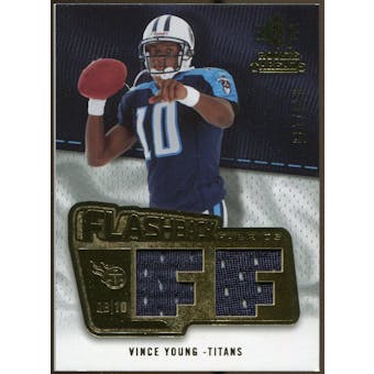 2008 Upper Deck SP Rookie Threads Flashback Fabrics #FFVY Vince Young /175