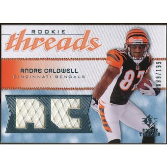 2008 Upper Deck SP Rookie Threads Rookie Threads #RTAC Andre Caldwell /199