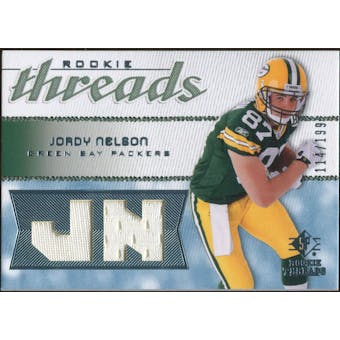 2008 Upper Deck SP Rookie Threads Rookie Threads #RTJN Jordy Nelson /199