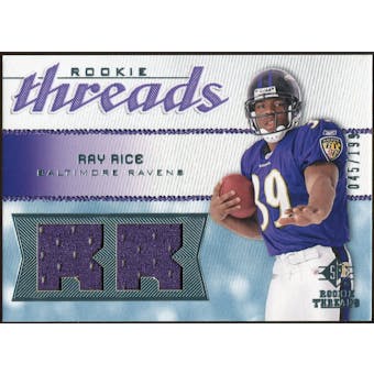 2008 Upper Deck SP Rookie Threads Rookie Threads #RTRR Ray Rice /199