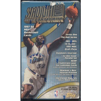 1997/98 Topps Stadium Club Series 1 Basketball Retail Box