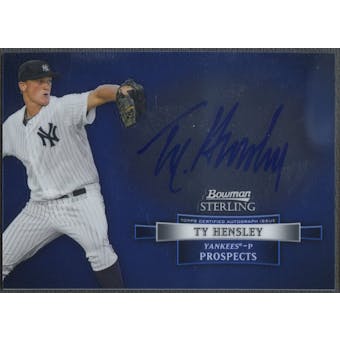 2012 Bowman Sterling #TH Ty Hensley Prospect Rookie Auto