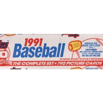 1991 Topps Baseball Factory Set (white box)