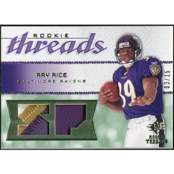 2008 Upper Deck SP Rookie Threads Rookie Threads Patch #RTRR Ray Rice /15